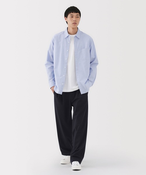 無印良品（MUJI） パンツ 紳士 乾きやすいイージータックワイドパンツ