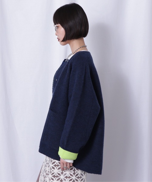 ROSE BUD（ローズバッド） ニットカーディガン FREE ピンク レディース