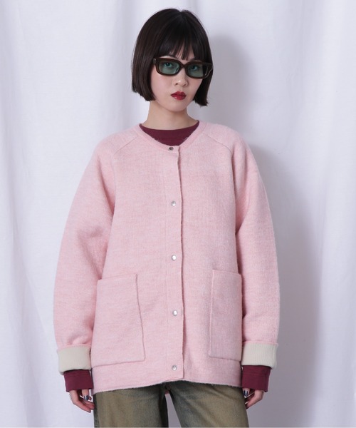 ROSE BUD（ローズバッド） ニットカーディガン FREE ピンク レディース