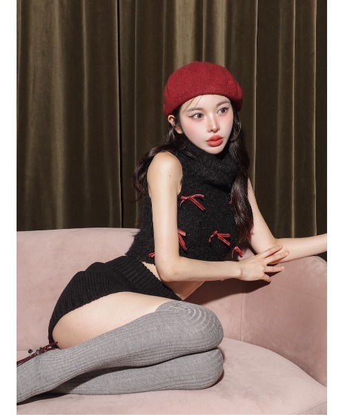 Darich ノースリーブニット Darich（ダーリッチ） ノースリーブニット FREE ブラウン レディース