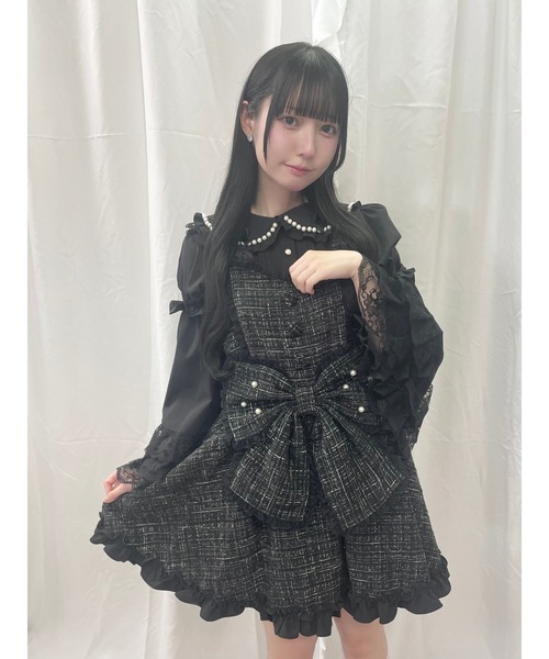 Ank Rouge（アンクルージュ） ワンピース キラキラツイードお姫様