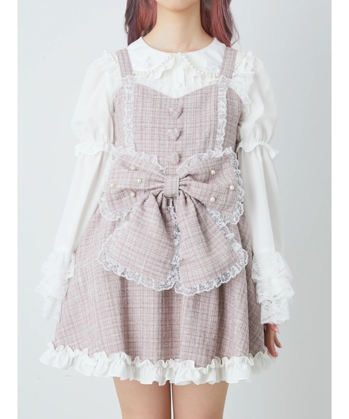 Ank Rouge（アンクルージュ） ワンピース キラキラツイードお姫様