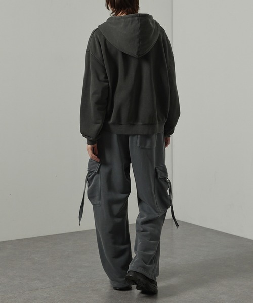 パーカー 「Alfred Alex」Vintage Patch Double Zip Hoodie