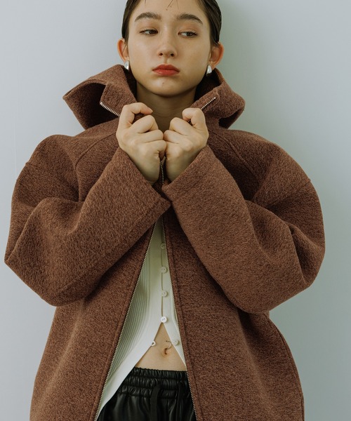 ADAM ET ROPÉ/アダムエロペ　フーディーブルゾン ADAM ET ROPE'（アダムエロペ） ブルゾン アウター 「WEB限定