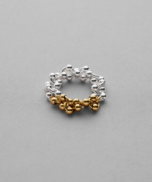 con affetto 指輪 リング K10YGペリドットリング レディース