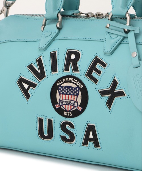 AVIREX（アヴィレックス） ボストンバッグ VARSITY LEATHER MINI