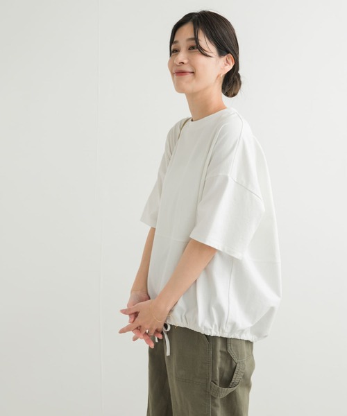 「URBAN RESEARCH DOORS」 半袖カットソー MEDIUM オフホワイト レディース_画像2