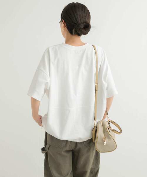 「URBAN RESEARCH DOORS」 半袖カットソー MEDIUM オフホワイト レディース_画像3