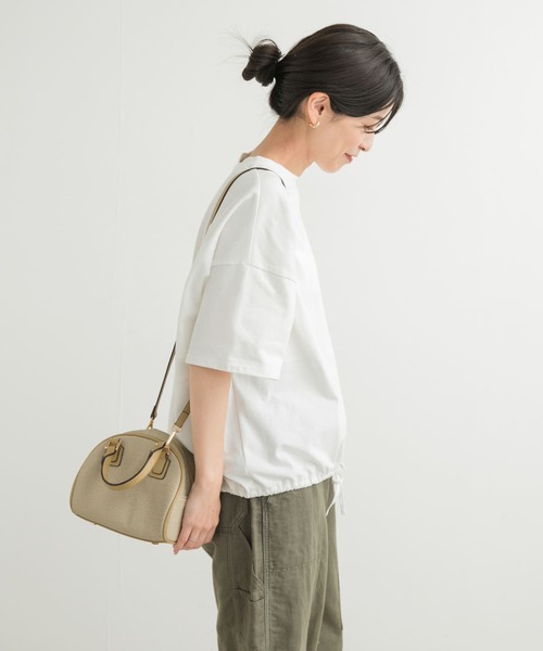 「URBAN RESEARCH DOORS」 半袖カットソー MEDIUM オフホワイト レディース_画像4