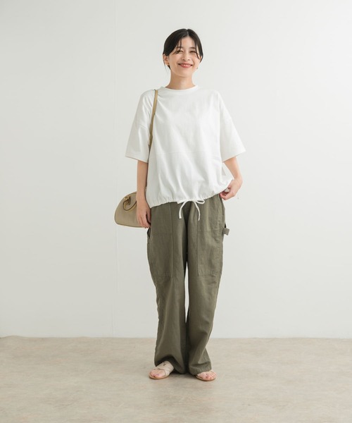 「URBAN RESEARCH DOORS」 半袖カットソー MEDIUM オフホワイト レディース_画像8