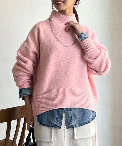 【年末セール12/31まで】レザレクション　ピンク ニットセーター 3070000951487492_01_9678w.jpeg