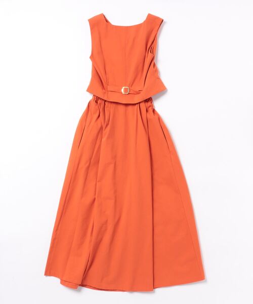 「LAGUNAMOON」 ノースリーブワンピース MEDIUM チャコールグレー レディース_画像2