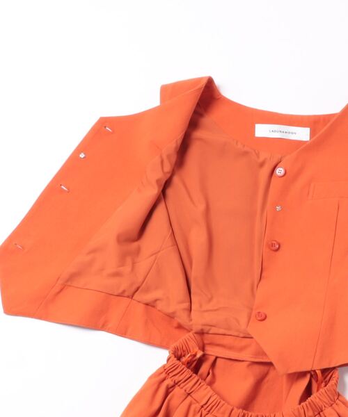 「LAGUNAMOON」 ノースリーブワンピース MEDIUM チャコールグレー レディース_画像3