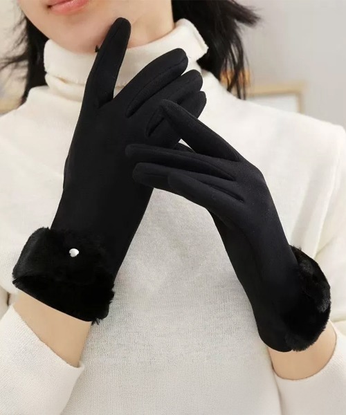 miniministore（ミニミニストア） 手袋 タッチパネル対応ファー付き