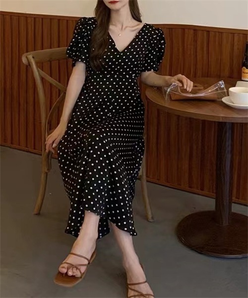 「Dream garden」 半袖ワンピース M ベージュ レディース_画像6