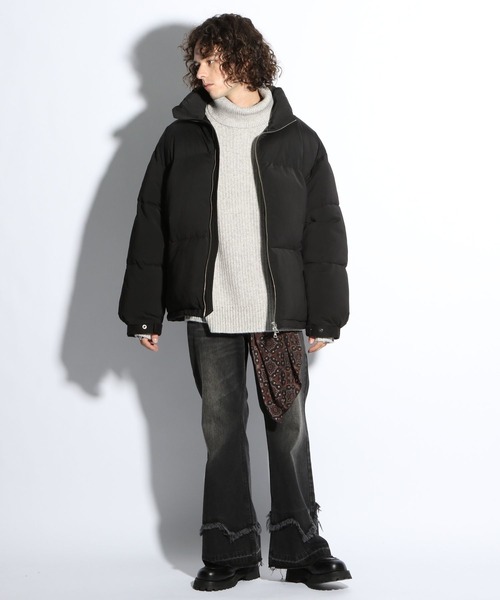 「HARE」 タートルネックニット SMALL グレー メンズ_画像7