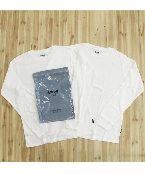 Schott N.Y.C（ショット） tシャツ 2PACK L/S T-SHIRT メンズ