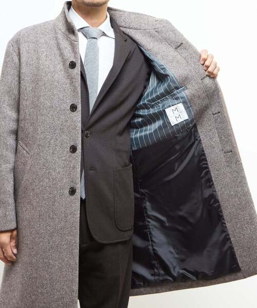 MEN'S MELROSE ステンカラーコート コート ウレタンボンディング