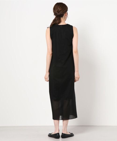 「Demi-Luxe BEAMS」 ノースリーブワンピース 36 ブラック レディース_画像3