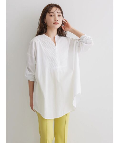 「AMERICAN HOLIC」 長袖ブラウス M オフホワイト レディース_画像3