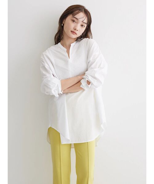 「AMERICAN HOLIC」 長袖ブラウス M オフホワイト レディース_画像6