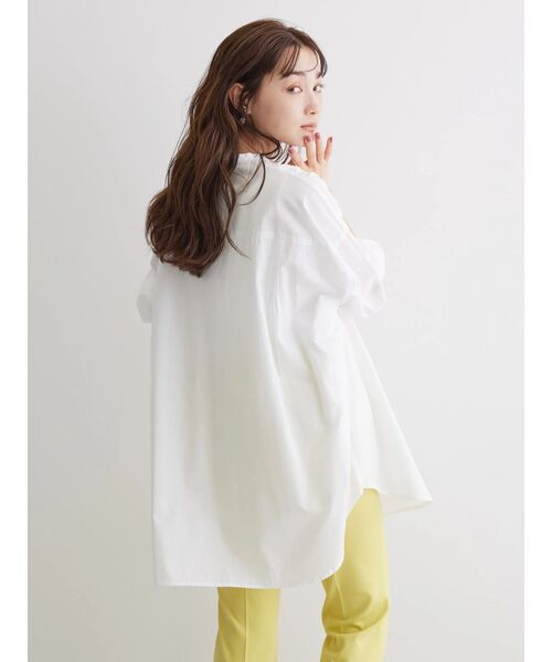 「AMERICAN HOLIC」 長袖ブラウス M オフホワイト レディース_画像9