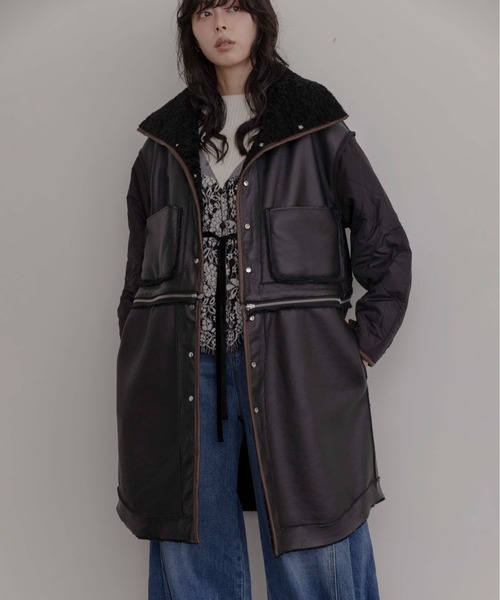 Eimee Law（エイミーロウ） ムートンコート ボアコート リバーシブル