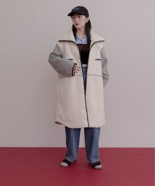 エイミーロウ　ボアコート Eimee Law（エイミーロウ） ムートンコート ボアコート リバーシブル