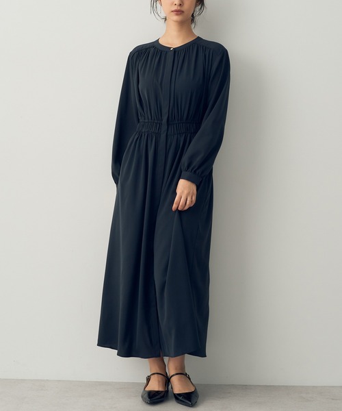 「YECCA VECCA」 長袖ワンピース FREE ブルー レディース_画像2