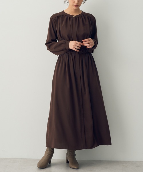 「YECCA VECCA」 長袖ワンピース FREE ブルー レディース_画像3