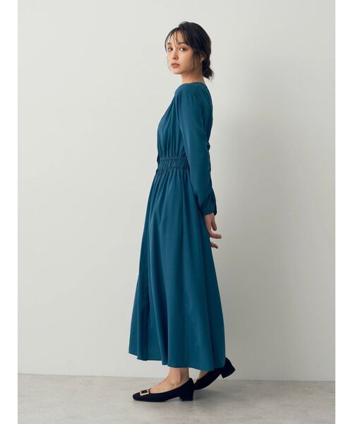 「YECCA VECCA」 長袖ワンピース FREE ブルー レディース_画像8