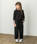 パンツ 「綿100%/ゆったり/きれいめ」ペイ...の詳細画像2