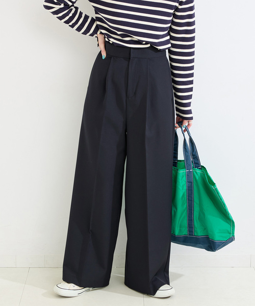 B.C STOCK（ベーセーストック） ワイドパンツ スラックス パンツ