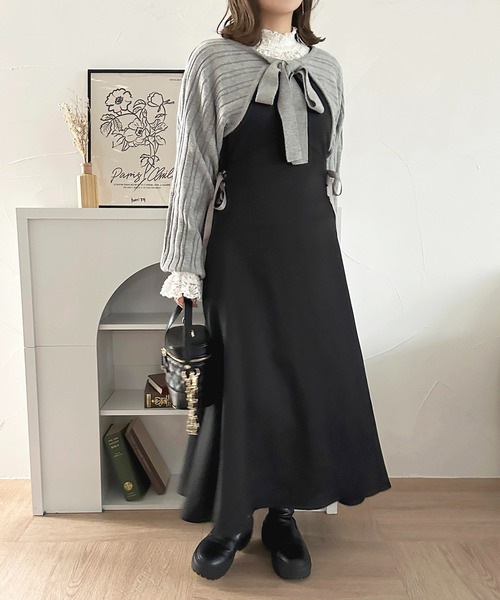 「apres jour」 ノースリーブワンピース X-LARGE ピンクベージュ レディース_画像3