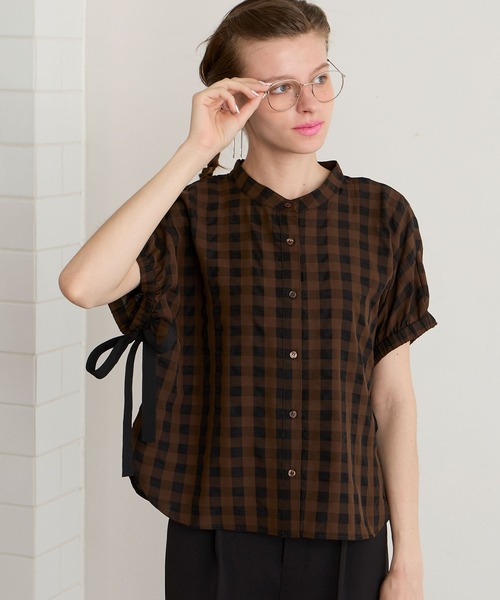 BONLECILL noir ブラウス シャツ 夏 半袖 「BONLECILL noir」2way 