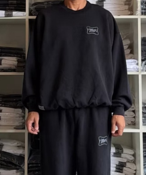 MYne トレーナー スウェット MINE CURSIVE SIGN ST CREW16oz_MADE IN 