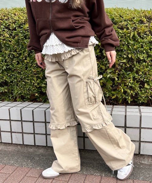 G/FORE ジーフォア レディース フランネル カーゴジョガーパンツ ベージュ G/FORE ジーフォア レディース フランネル カーゴジョガーパンツ