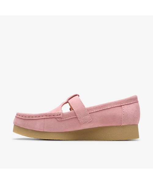 「Clarks」 シューズ UK5.5 ピンク レディース