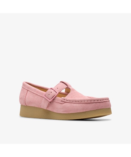 「Clarks」 シューズ UK5.5 ピンク レディース