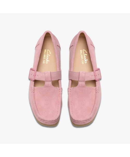 「Clarks」 シューズ UK5.5 ピンク レディース
