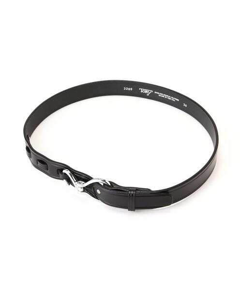 「TORY LEATHER」 ベルト 30 ブラック メンズ_画像2