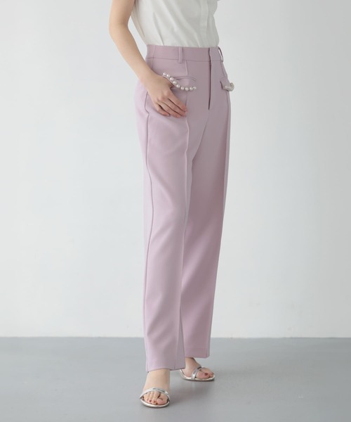Fit more（フィットモア） ワイドパンツ パンツ フラップポケット