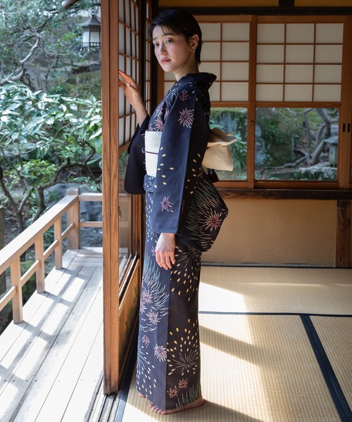 浴衣 「二橋染工場」注染こだわり浴衣2点セット by yukatakan grace