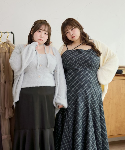 「Louiosy」 コンビワンピース 4L ライトブルー レディース_画像3