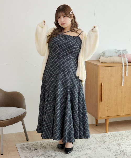 「Louiosy」 コンビワンピース 4L ライトブルー レディース_画像9