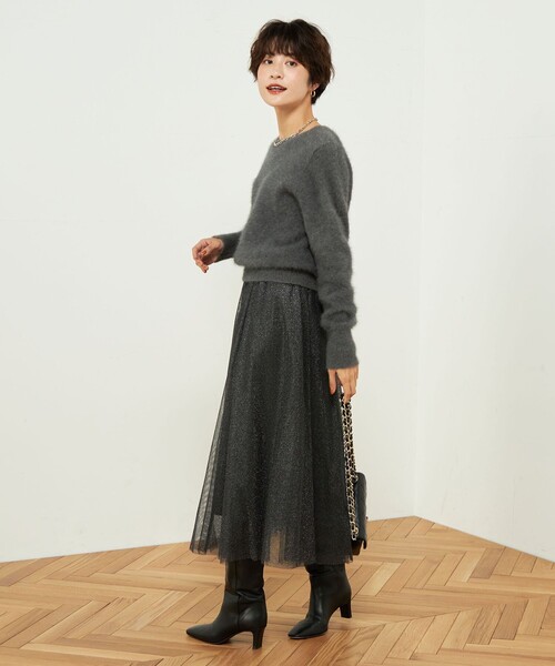 「NOLLEY'S Sophi」 フレアスカート 38 ブラック レディース_画像5