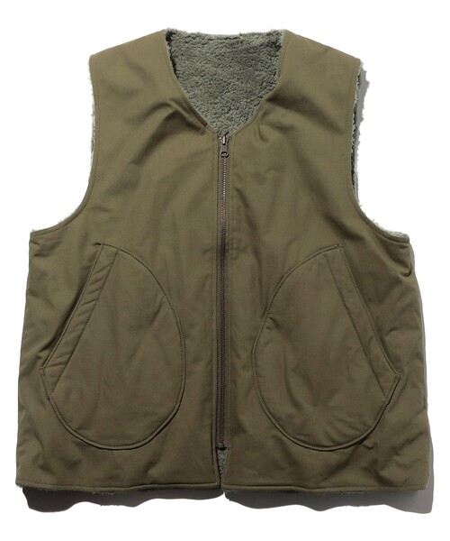 「ARMY TWILL」 ベスト LARGE オリーブ メンズ_画像9