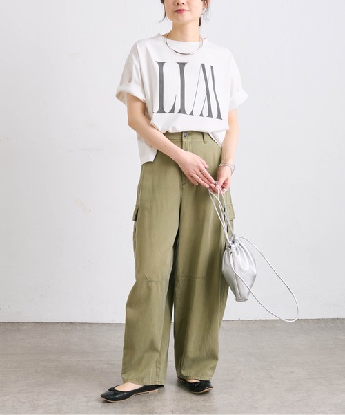 「PUAL CE CIN」 半袖Tシャツ FREE チャコールグレー レディース_画像3