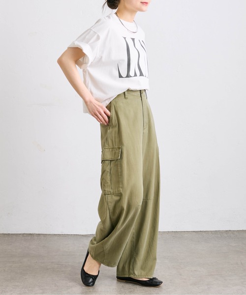 「PUAL CE CIN」 半袖Tシャツ FREE チャコールグレー レディース_画像4