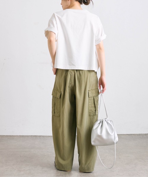 「PUAL CE CIN」 半袖Tシャツ FREE チャコールグレー レディース_画像5